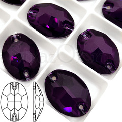 Купите оптом стразы пришивные Oval Dark Amethyst фиолетовые на StrazOK.ru