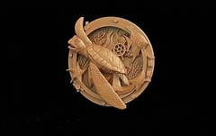 Силиконовый молд Медальон Черепаха