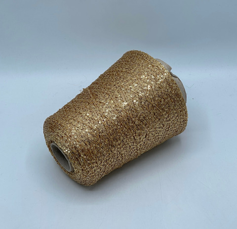 Cofil, Antares, 450м, 55% Полиамид, 45% Полиэстер(пайетка), Золотистый+пайетка(367). 39862