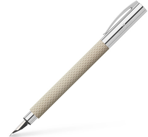 Перьевая ручка Faber-Castell Ambition OpArt White Sand перо EF