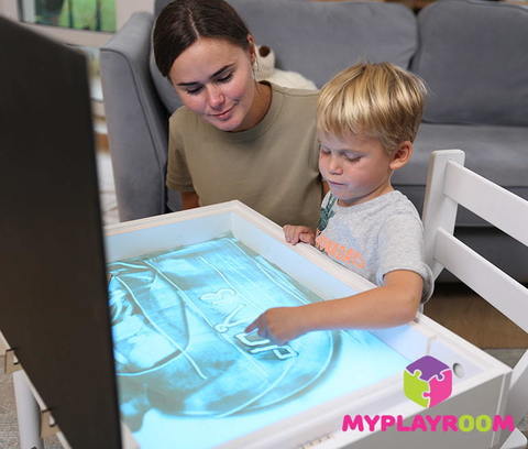 Световая песочница MYPLAYROOM™ с закрытым пеналом/длинная 7