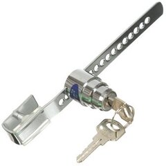 Замок мебельный реечный-перфорация для стекла хром