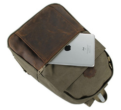 Рюкзак из ткани и кожи River 9004