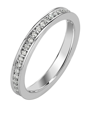 Обручальное кольцо с бриллиантом  из белого золота JA-O-1О620363