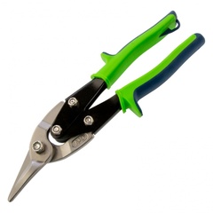 78338 Ножницы по металлу, 250 мм, левый рез, сталь С55, двухкомпонентные рукоятки СИБРТЕХ