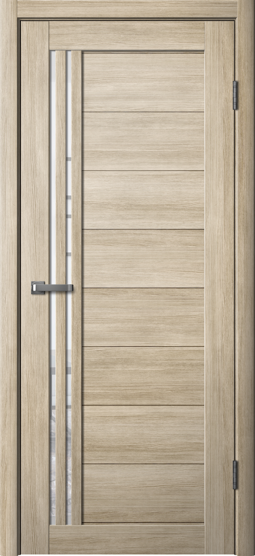 Дверь межкомнатная Ла Стелла 270, цвет латте ясень, экошпон, стекло матовое