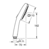 GROHE Tempesta Cube 110 26746003 Ручной душ, 2 режима (хром)