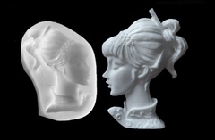 Силиконовый молд № 2005 Портрет девушки