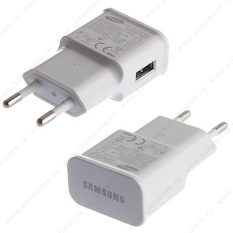 Сетевая зарядка Samsung 1xUSB 2.0A в техпаке белый