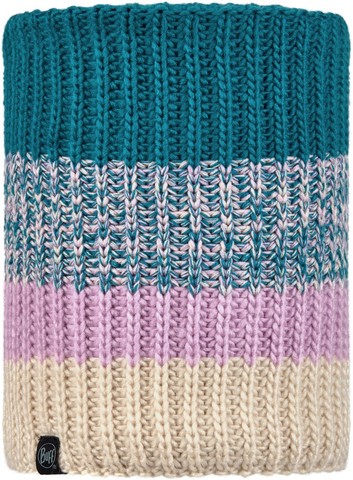 Вязаный шарф-труба с флисом детский Buff Neckwarmer Knitted Polar Sibylla Aqua фото 1