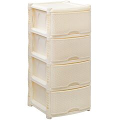 Комод 4 ящика, Nature, 41х48х94.5 см, сл кость, BQ3773СЛК, BranQ
