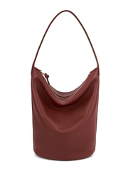 Сумка BUCKET ягодного цвета