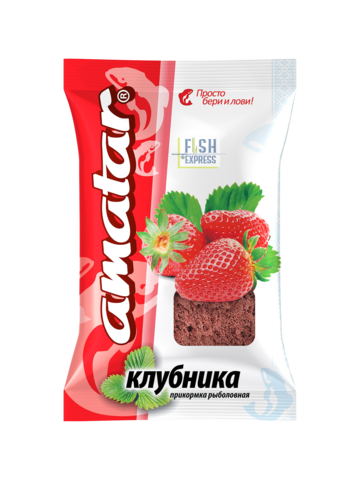 Прикормка Amatar КЛУБНИКА 750г 10 шт/уп.