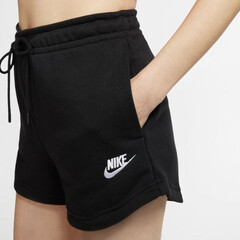 Женские теннисные шорты Nike Sportswear Essential Short French Terry W - black/white