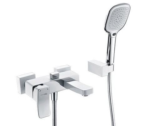 WasserKRAFT Aller 1061WHITE Смеситель для ванны с коротким изливом