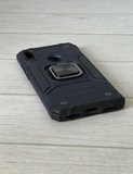 Противоударный чехол Strong Armour Case с кольцом для Huawei Y6 2019 / Y6 Pro 2019 / Y6 Prime 2019 (Синий)