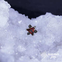 Mileis Garnet CZ & Black-