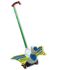 Каталка на Палочке - Лебедь с бубенцами 23см.