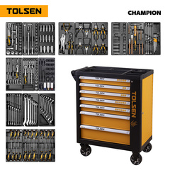 TOLSEN (TT85416) Набор инструментов "CHAMPION" в черной тележке, 239 предметов