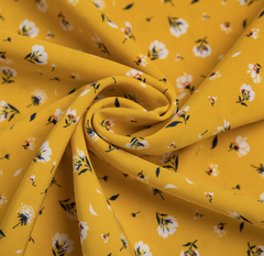 Ниагара принт, 129 гр/м2, 145 см, горчичный