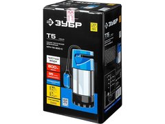 ЗУБР 800 Вт, дренажный насос с большим напором, корпус из нержавеющей стали, Профессионал (НПЧ-Т5-800-С)