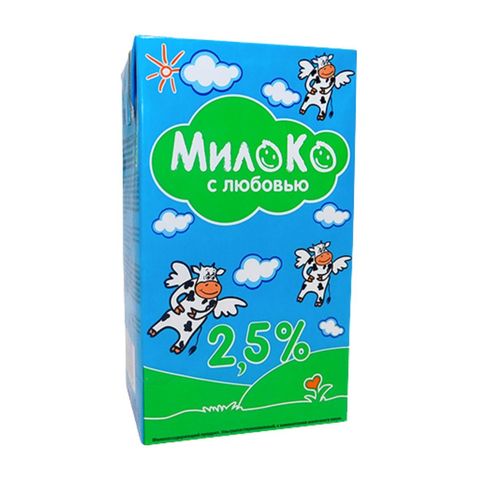 Молокосодержащий продукт МИЛОКО 2,5% 0,95 л т/п КАЗАХСТАН