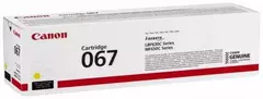 Тонер-картридж желтый Canon 067Y для i-SENSYS LBP631CW, LBP633Cdw, MF651Cw, MF655Cdw, MF657Cdw 1300 стр.