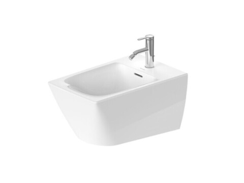 Duravit Viu 2292150000 Биде, Duravit, Viu, тип установки-подвесной, ширина, мм-370, глубина, мм-570, форма чаши-прямоугольная, отверстия для смесителя-1, материал-керамика, крепления в комплекте, цвет-белый, с переливом, с плоскостью под смеситель, д