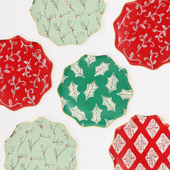 Тарелки маленькие "Новогодние" 8 шт.