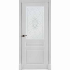 Купить Межкомнатная дверь эмаль Турин белая остеклённая