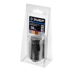 ЗУБР ПРОУНИВЕРСАЛ 50 мм, Коронка с твердосплавными резцами, Профессионал (29514-50)