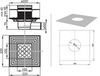 Душевой трап 105x105/50 Ravak SN501 X01435