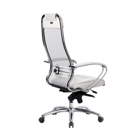 Компьютерное кресло Samurai SL-1 (Белый Лебедь) - Сетчатая ткань, армированная арамидным волокном - Белый Лебедь