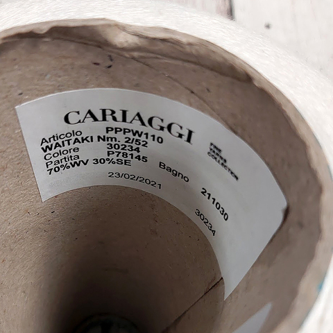 Меринос с шелком (30%) CARIAGGI WAITAKI 2/52 перламутр