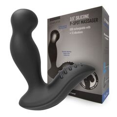 Черный вибромассажер простаты 3,5’’ P-spot Massager - 12,5 см. - 