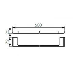 Полотенцедержатель KAISER Franco BL KH-2727 схема