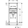 Инсталляция для раковины Geberit Duofix 111.480.00.1