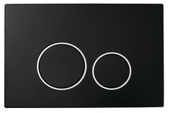 Кнопка для инсталляции, пластик BLACK CHROMO, круглая Boheme 662 фото