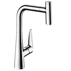 Смеситель для кухни с выдвижным изливом и лейкой Hansgrohe Talis Select S 72821000 фото