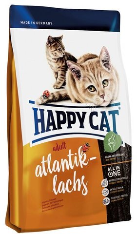 купить Happy Cat Adult Atlantik-lachs сухой корм для взрослых кошек с атлантическим лососем