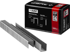 ЗУБР тип 20GA (53F/D/056) 13 мм, 5000 шт, скобы для степлера, Профессионал (31950-13)