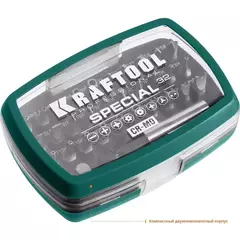KRAFTOOL Special-32, с адаптером 32 шт, набор специальных бит (2610-H32)