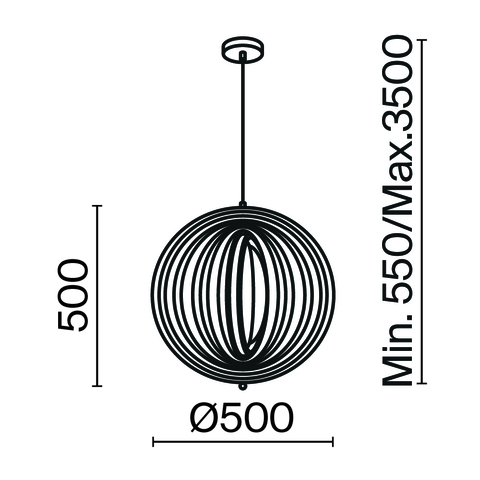 Подвесной светильник Maytoni Roots MOD197PL-01W1