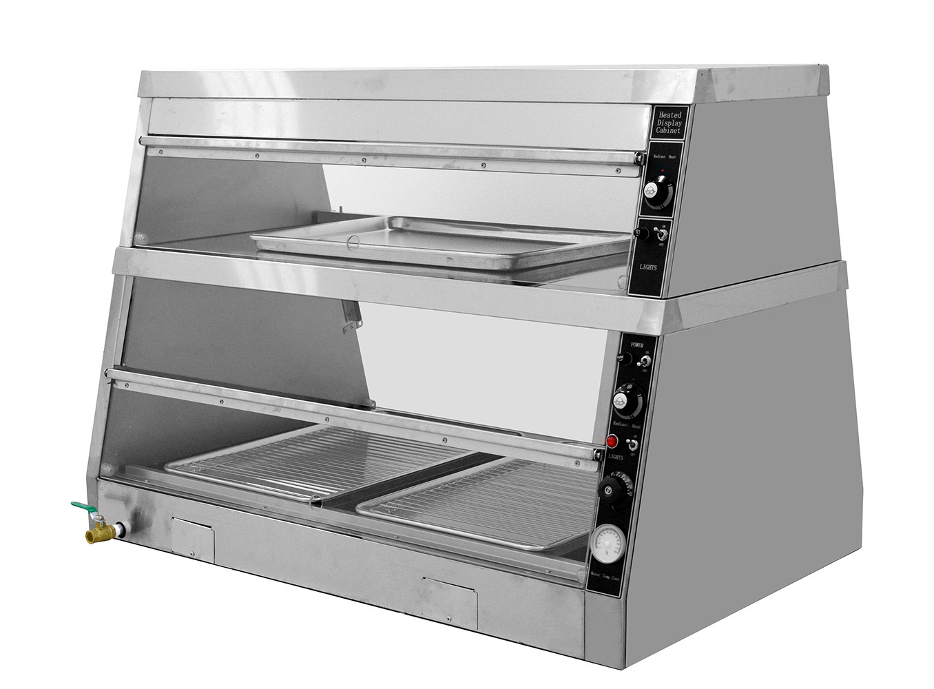 Витрина тепловая Kocateq DH 120EW ECO передаточная, двухъярусная, с подсветкой