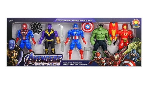 Набор Героев 5в1 с оружием, 37*15