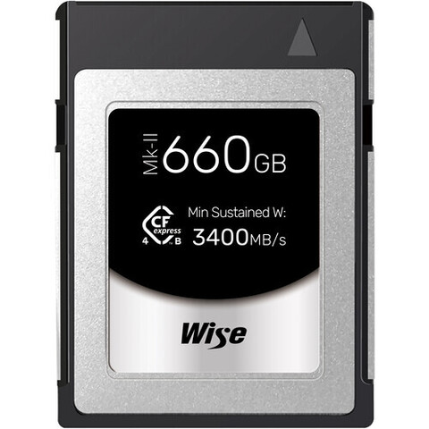 Карта памяти Wise 660GB Advanced CFexpress 4.0 Type B 3700/3600/3400 MB/s