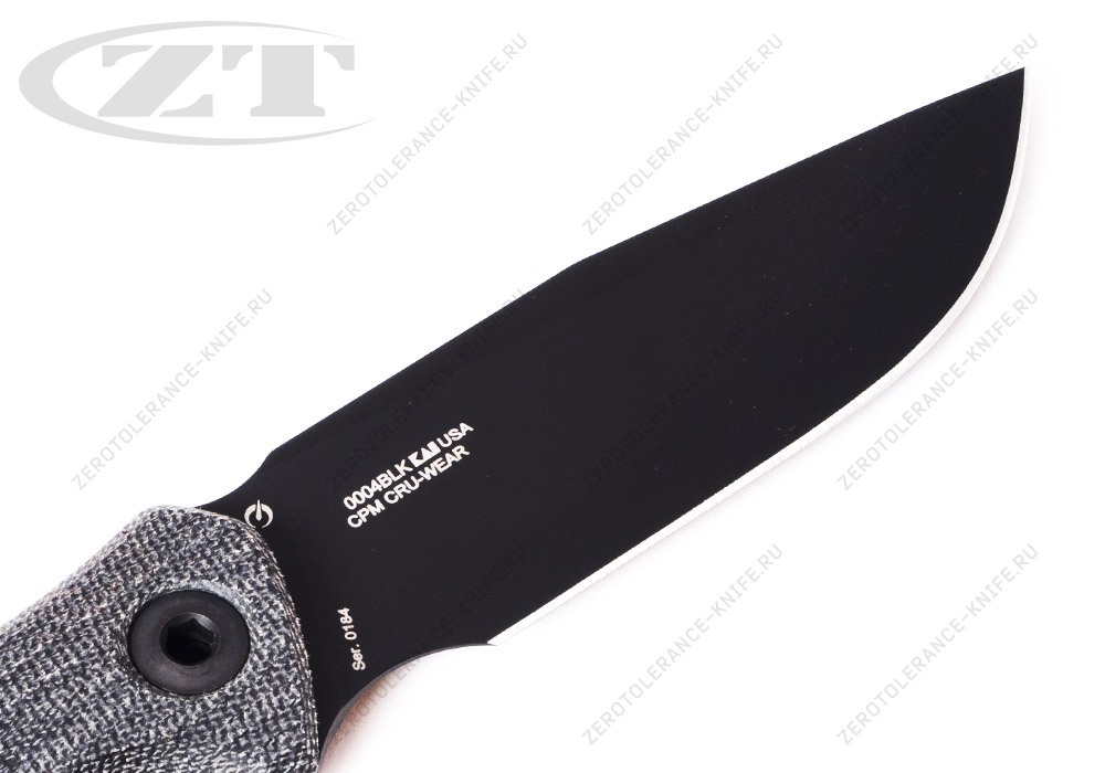 Нож Zero Tolerance 0004BLK CPM Cru-Wear FIXED - фотография 