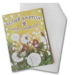 Набор картона белого А4 10л 