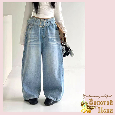 Джинсы девочке (7-14) 251220-GNK366.2