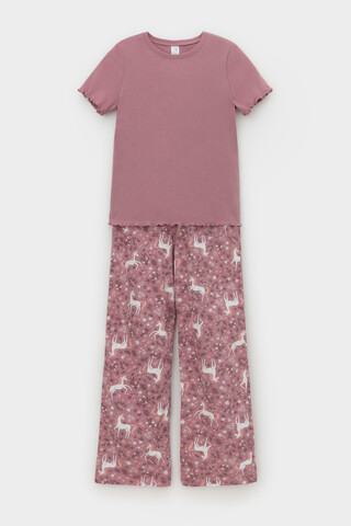 пижама  для девочки  К 1636/морозная вишня,единороги